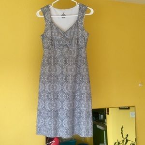 Prana stretch organic cotton empire sheath dress S